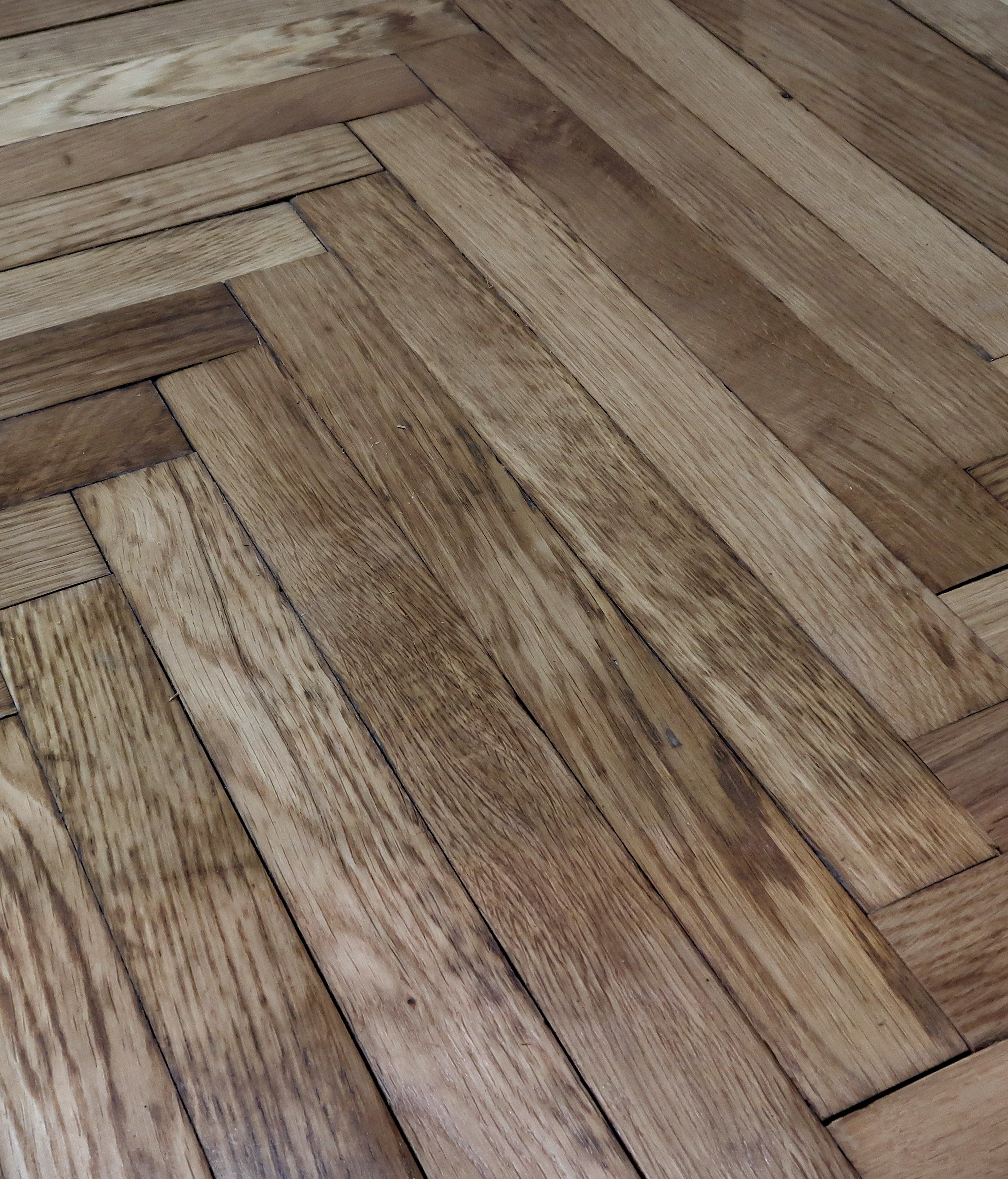 reclaimed english oak herringbone