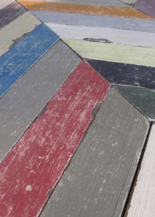 Reclaimed Worn Wood / Distressed Painted Wall Cladding - The New