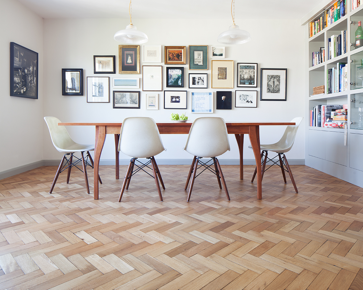 Reclaimed English Oak Herringbone Reclaimed Wood Flooring Panels