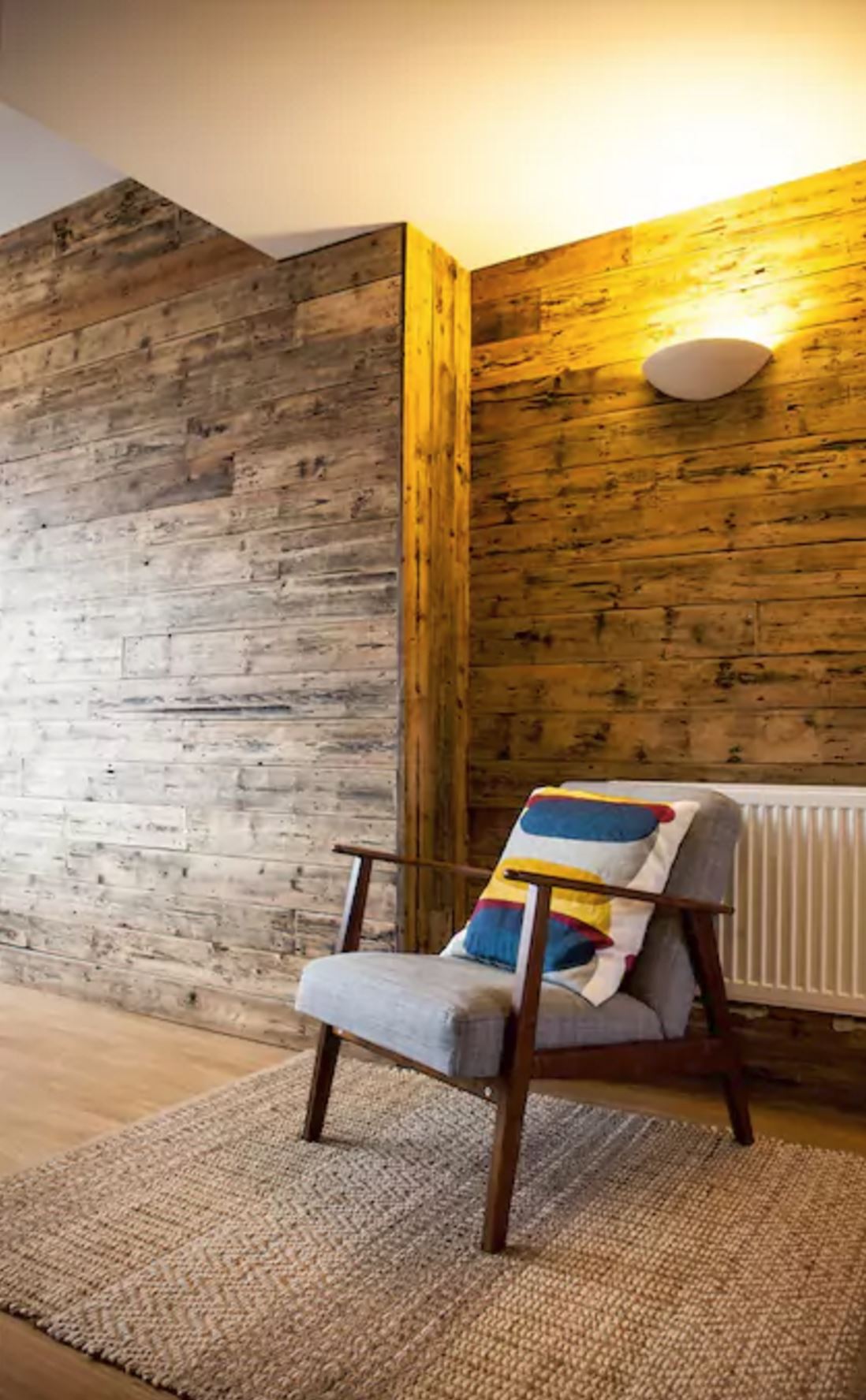 Reclaimed Worn Wood/Distressed Painted Wall Cladding The New